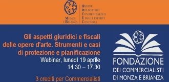 19 aprile 2021 Webinar sugli aspetti giuridici e fiscali delle opere d’arte