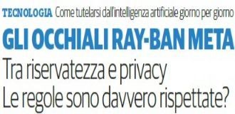 Occhiali Ray Ban Meta - Riservatezza e Privacy
